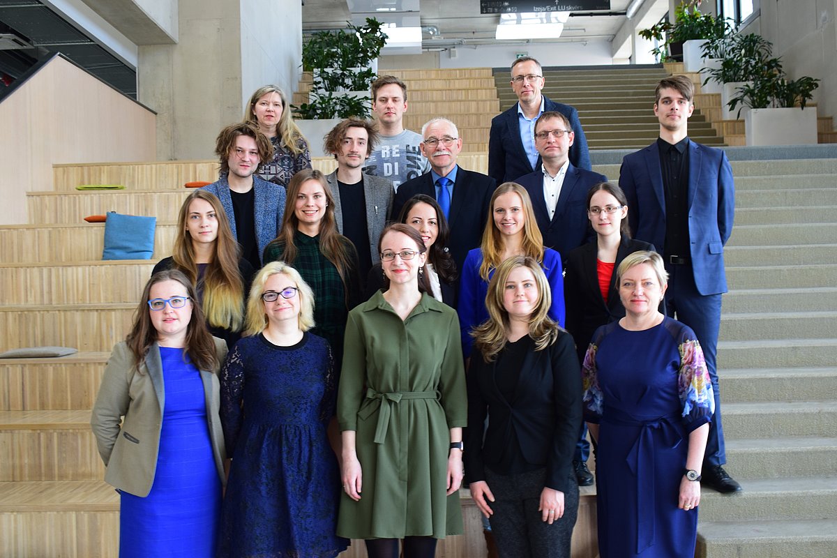 Zinātniskās konferences dalībnieki. Foto: L.Kaibe, LU fonda stipendiāte.