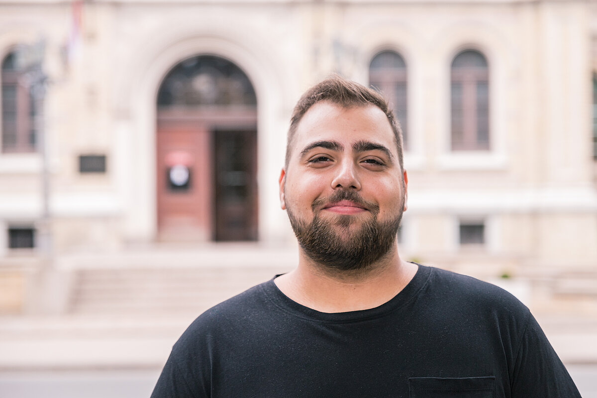 Eliass ir gatavs aizraujošām studijām LU! © Foto: Toms Grīnbergs, Latvijas Universitātes Komunikācijas un inovāciju departaments