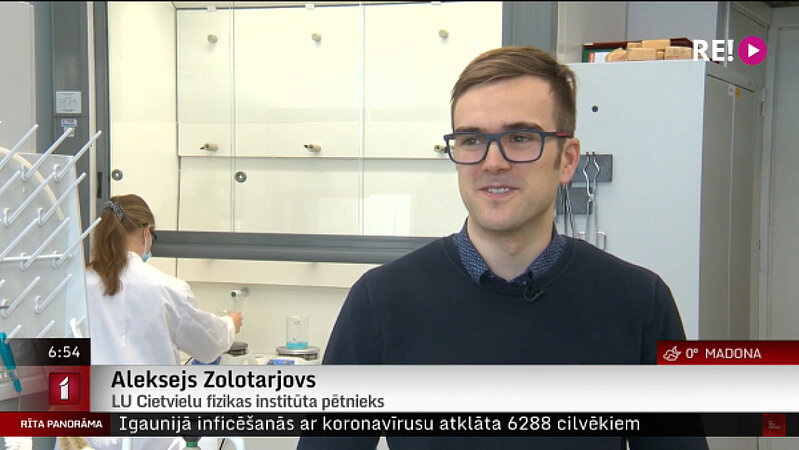 Aleksejs Zolotarjovs (ekrānuzņēmums no Lartvijas Televīzijas raidījuma "Rīta Panorāma", lsm.lv, 2022. gada 9. februāris)
