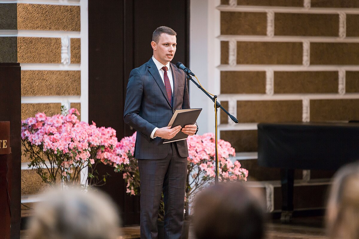 Latvijas Universitātes darbinieku kopsapulce. © Foto: Toms Grīnbergs, LU Komunikācijas departaments