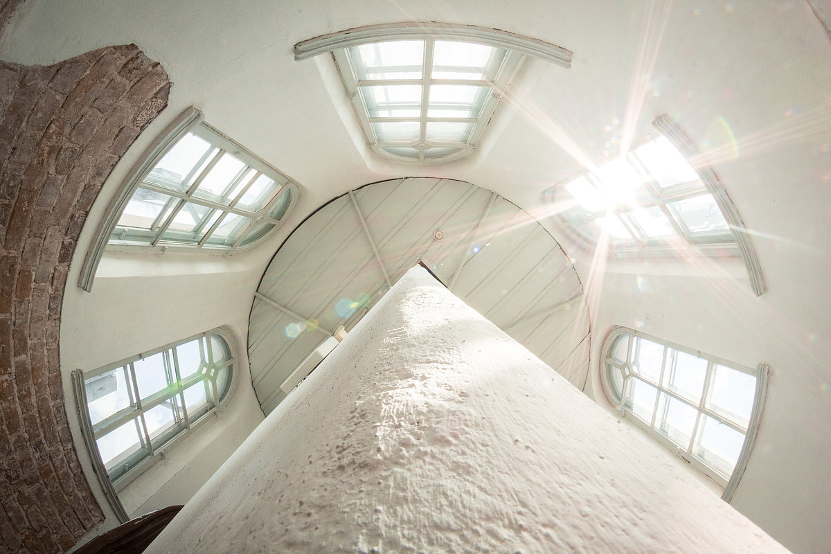 Stairs to the Astronomical Tower at the University of Latvia main building. Photo: Toms Grīnbergs, UL Department of Communication and Innovation.